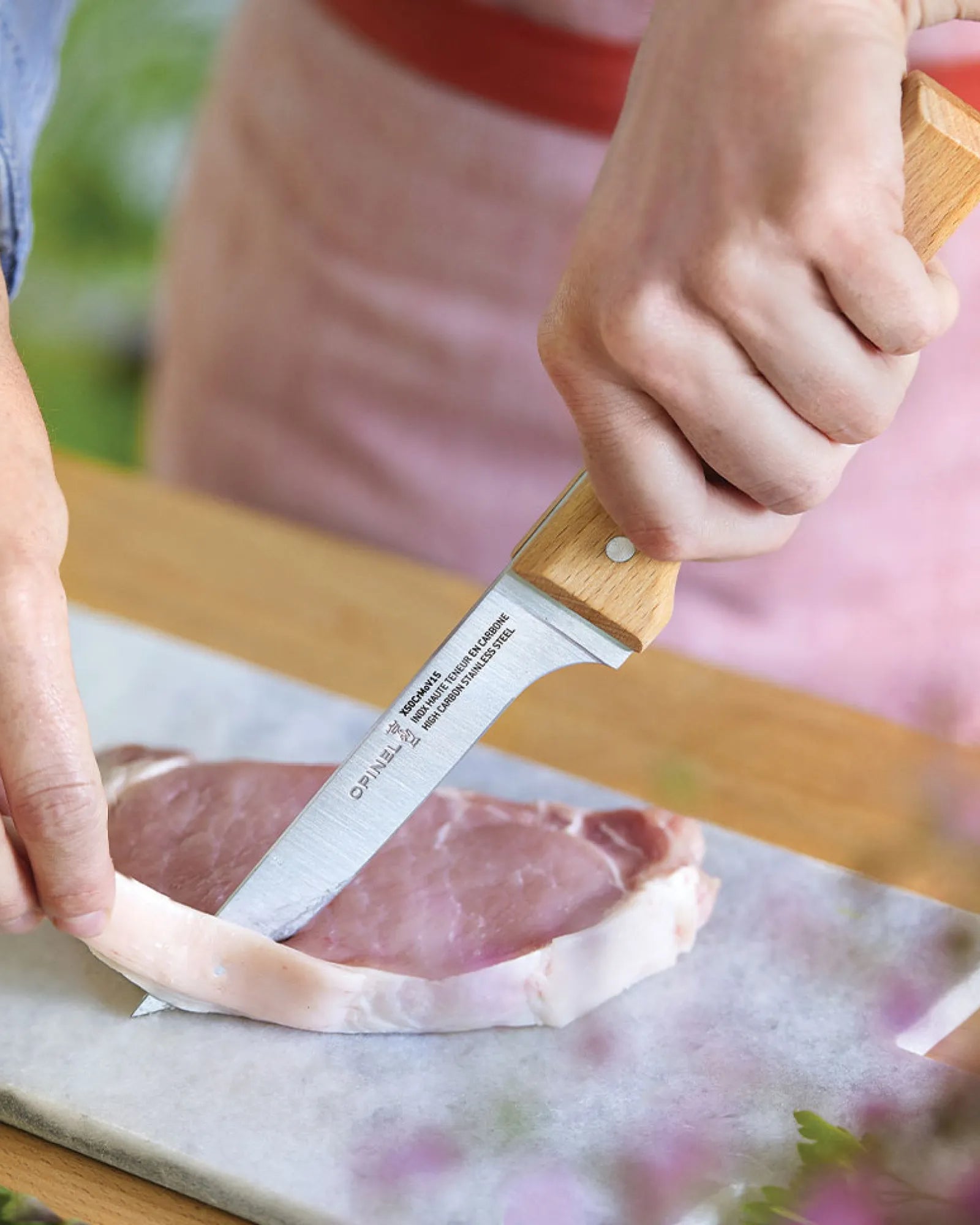 Küchenmesser Edelstahl Opinel N°122 zum Personalisieren - 2